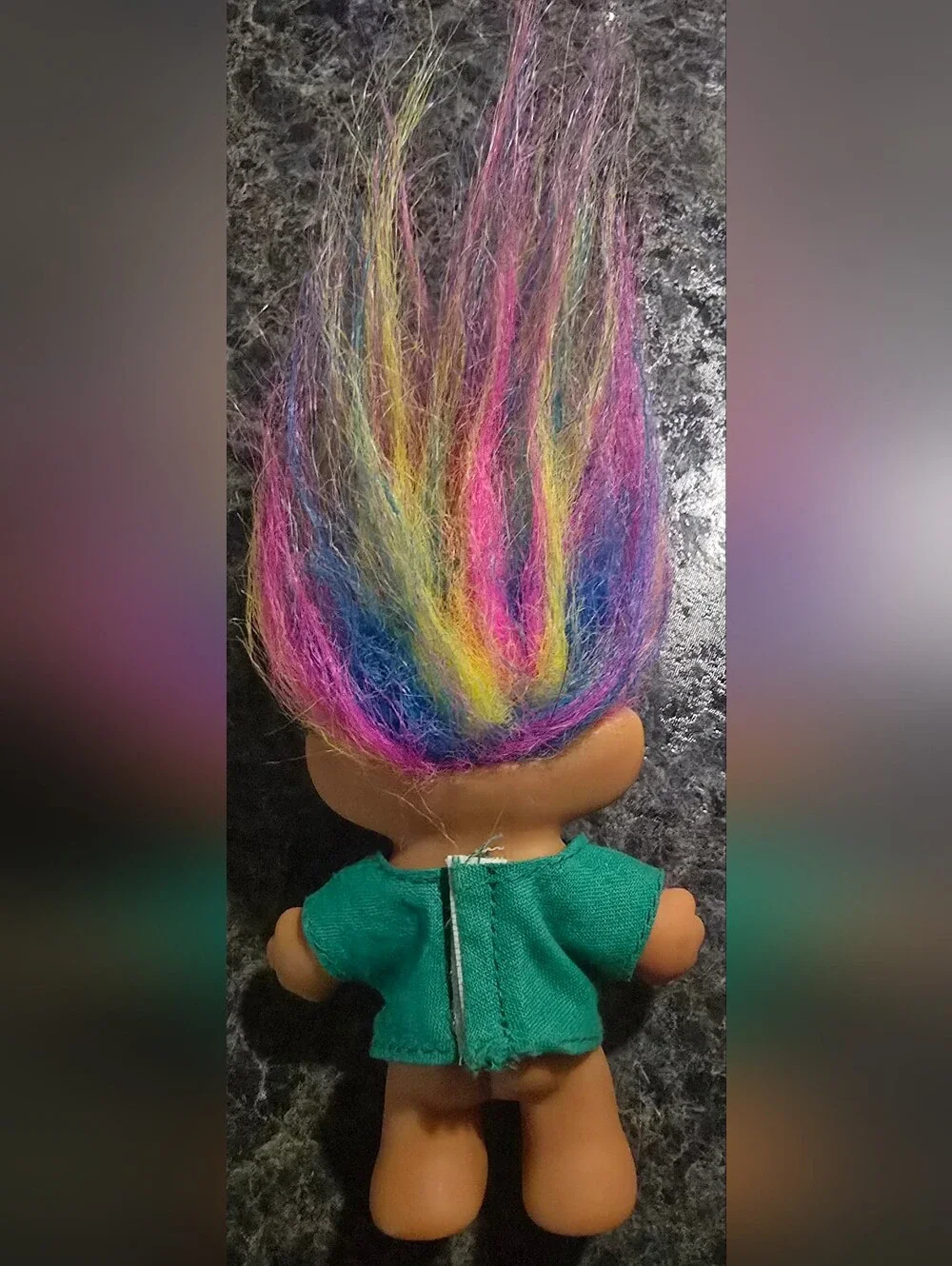 Lucky Lottery Troll Doll with Rainbow Hair